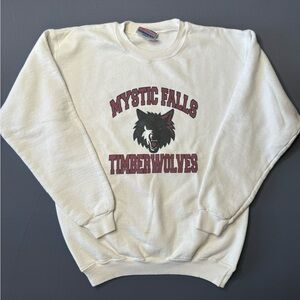 Mystic Falls Salvatore #17 Sweatshirt Vintage Look Small vampire’s diary